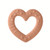 BIBS Baby Bitie Teether Heart Peach +2M