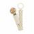 BIBS Braided Pacifier Clip Ivory/Vanilla