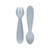 ezpz Pack of 2 Mini Utensils Nordic Grey EUMUP003