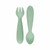 ezpz Pack of 2 Mini Utensils Nordic Green EUMUS001