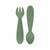 ezpz Pack of 2 Mini Utensils Olive Green EUMUO001
