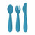ezpz Pack of 3 Happy Utensils Blue EUHUB003