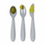 ezpz Pack de 3 Happy Utensils Cinza Nórdico EUHUP003