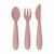 ezpz Pack of 3 Happy Utensils Nordic Pink EUHUB005