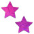 Pink Holographic Star Pasties