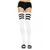 Striped Ribbed Knit Thigh High Socks (More Colors)