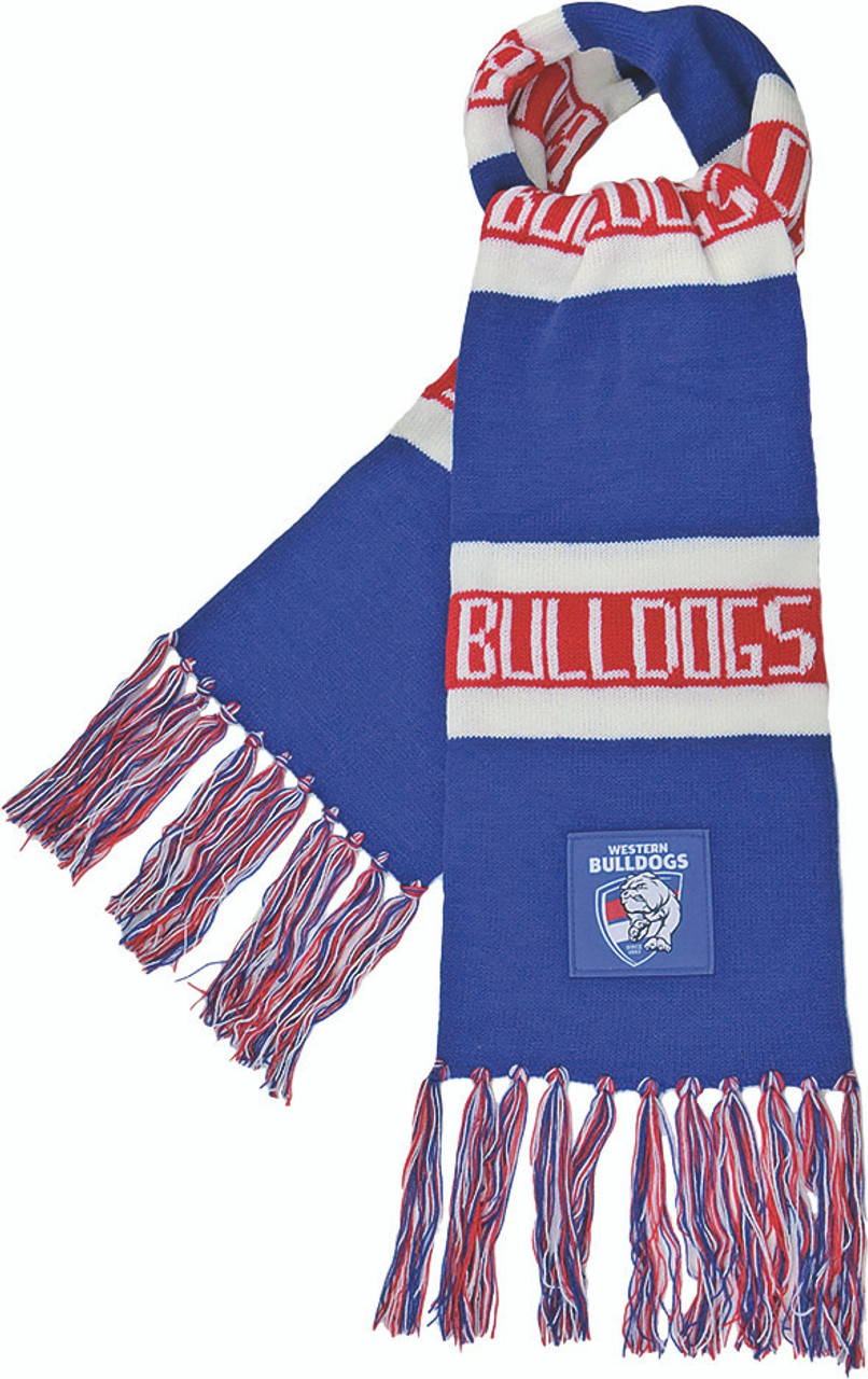 Western Bulldogs Traditional Stripe Scarf - Western Bulldogs Shop