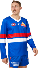 Western Bulldogs Asics 2024 L/S Home Guernsey - Adult