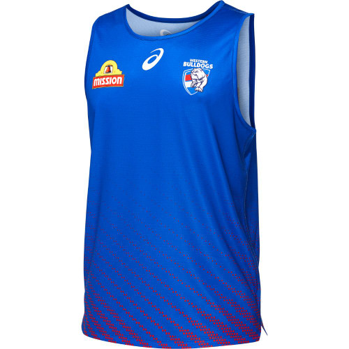 Western Bulldogs 2020 Asics Training Singlet - Blue