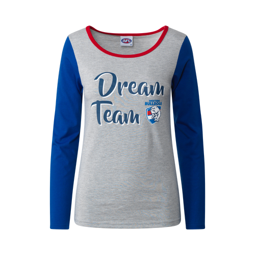 Western Bulldogs Womens PJ Set - Grey