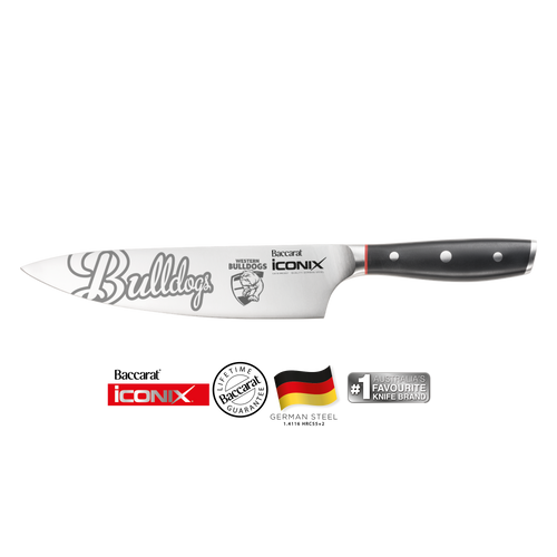 Western Bulldogs Baccarat Iconix Chefs Knife 20cm