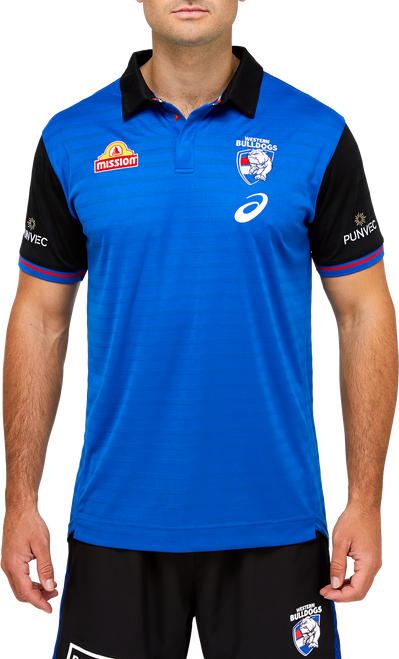 2021 Western Bulldogs Asics Media Polo - Mens