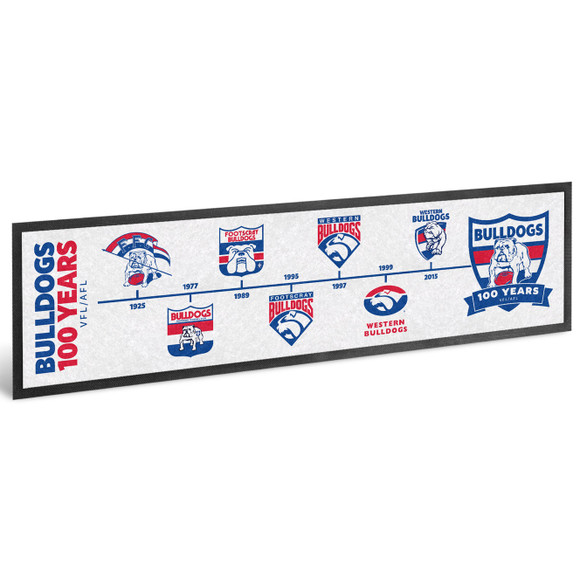 Western Bulldogs 100yr Bar Runner Western Bulldogs 100yr Bar Runner