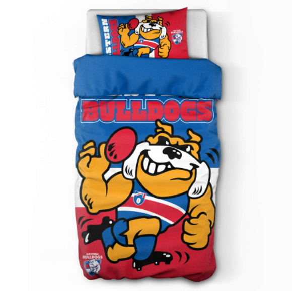 Western Bulldogs Single Quilt Cover Western Bulldogs Single Quilt Cover