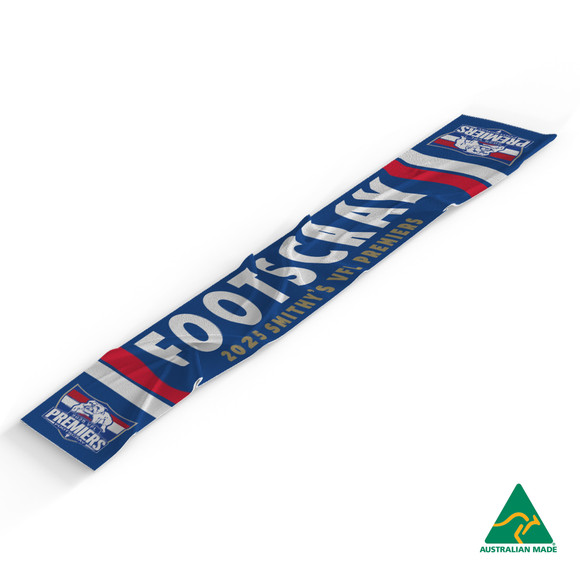 Footscray Bulldogs 2025 VFL Premiers Wool Scarf