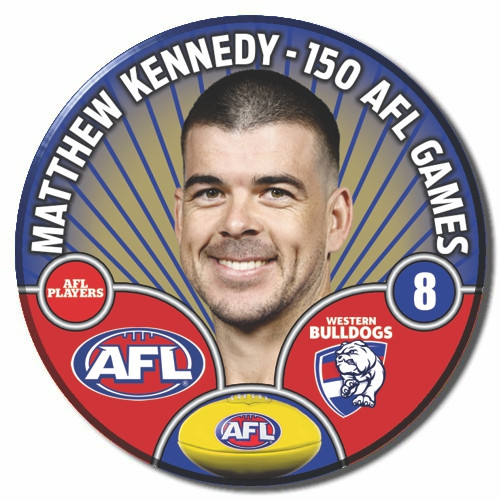 Western Bulldogs Matthew Kennedy 150th Games Badge
