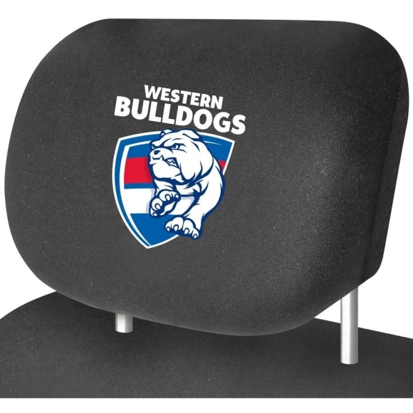 Western Bulldogs Car Head Rest Covers