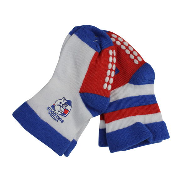 Western Bulldogs Infants Socks 2 Pack Western Bulldogs Infants Socks 2 Pack