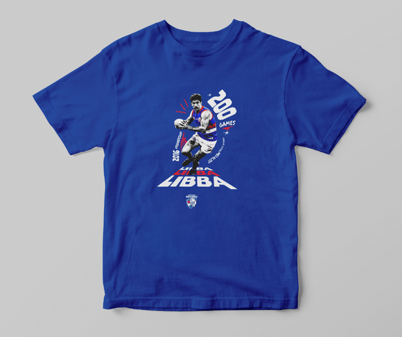 Western Bulldogs Libba 200 Games Tee - Kids Western Bulldogs Libba 200 Games Tee - Kids