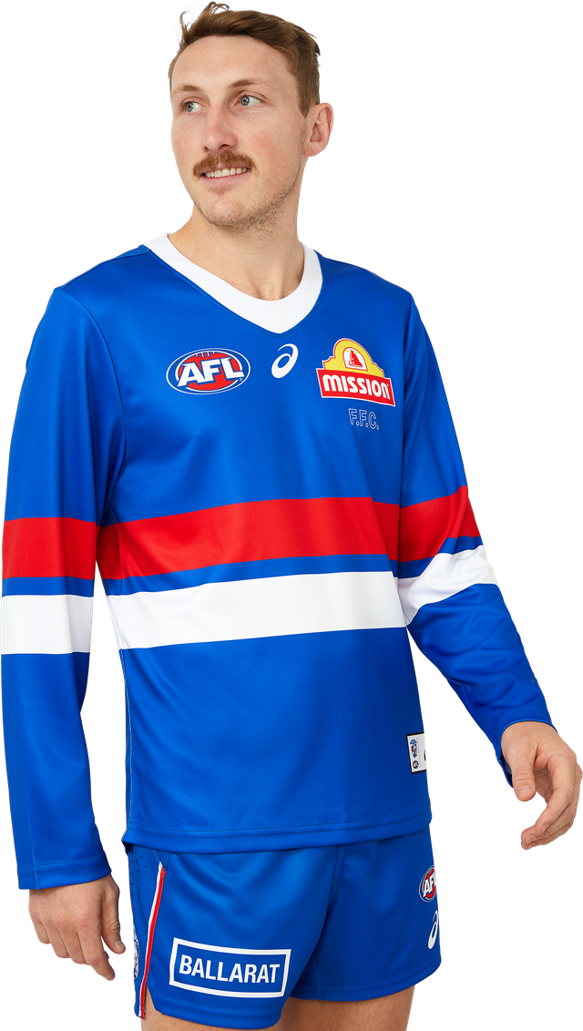 Maillot D'entraînement Western Bulldogs AFL Player Issue - Taille XL, Marque Diadora