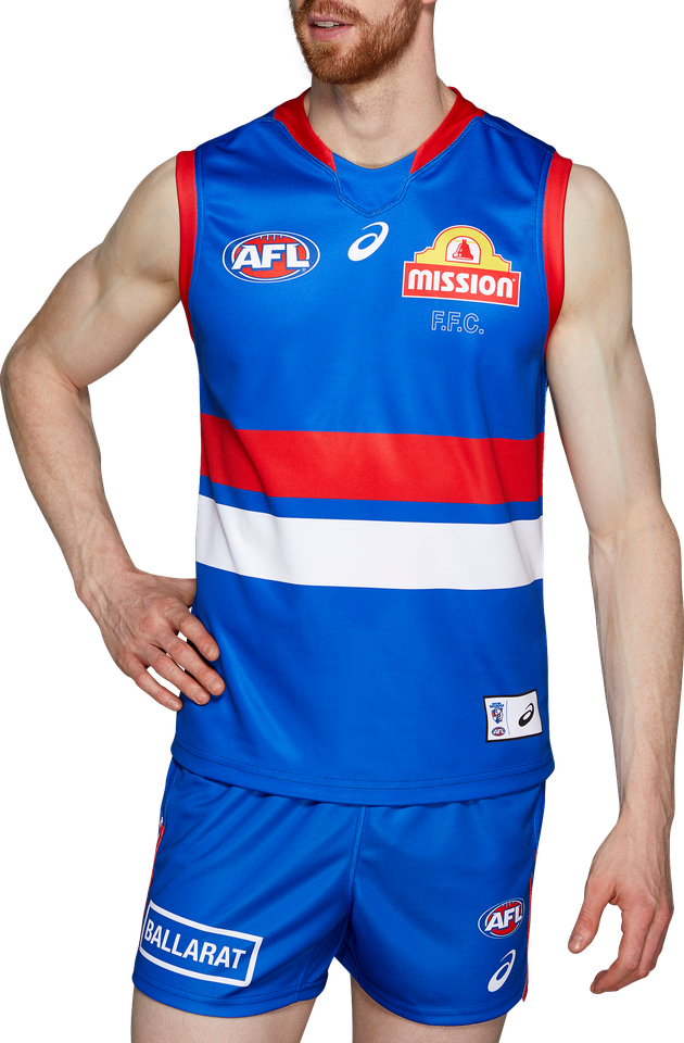 Maillot Western Bulldogs Jamarra Porté Par Le Joueur - COA Inclus, Occasion, Rugby AFL