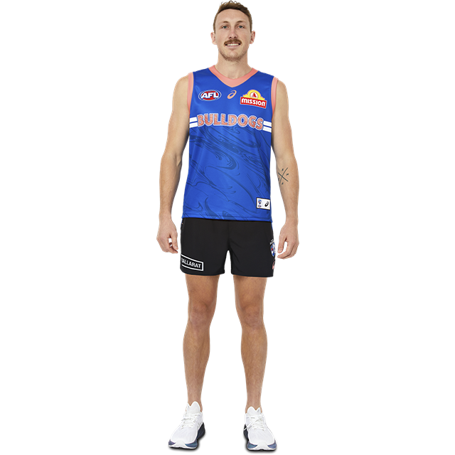 Western Bulldogs Asics 2023 Adult Training Guernsey - Blue