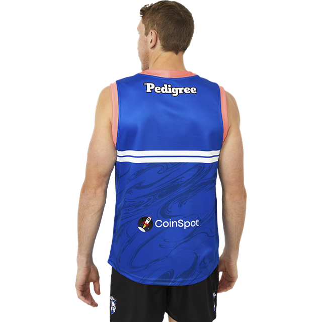Western Bulldogs Asics 2023 Adult Training Guernsey - Blue