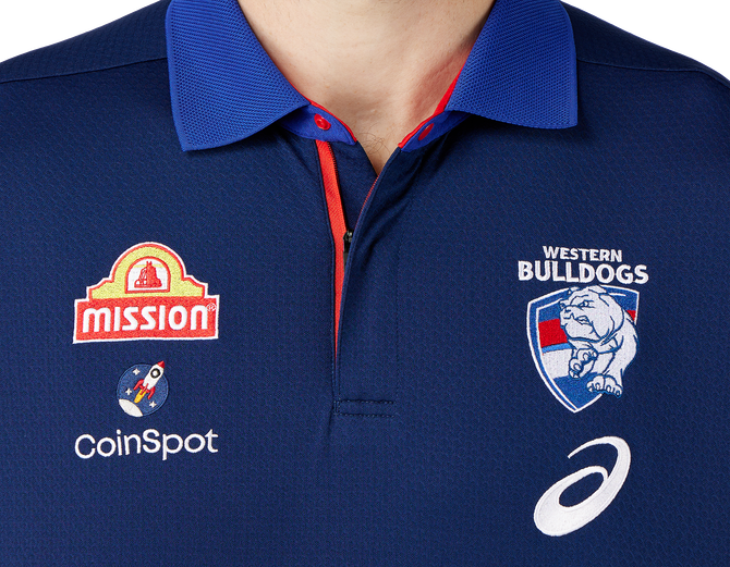 Western Bulldogs Asics 2024 Media Polo - Mens