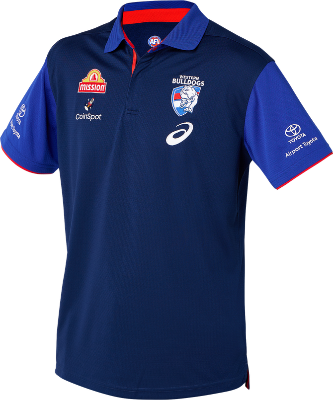 Western Bulldogs Asics 2024 Media Polo - Mens