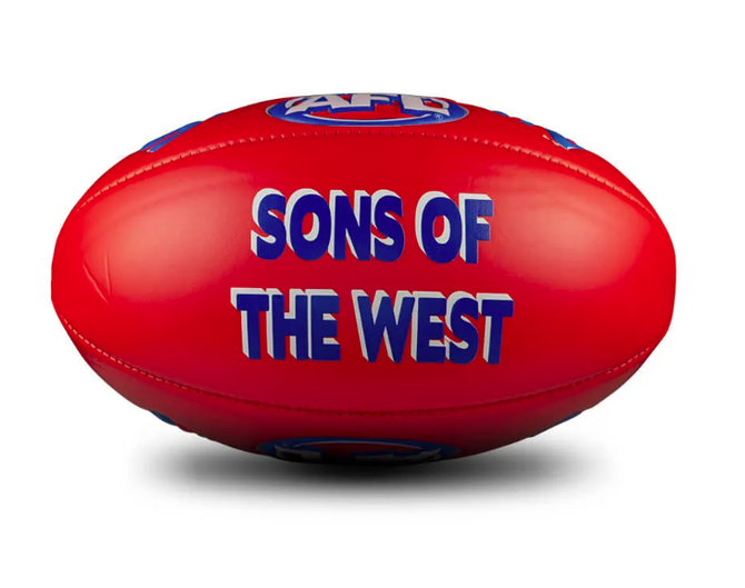 Western Bulldogs Super Soft Touch Football - Red