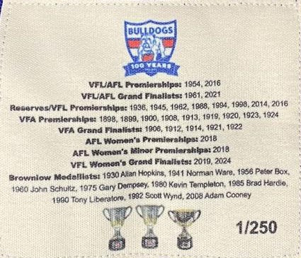 Western Bulldogs 100yr Wool Guernsey Sleeveless