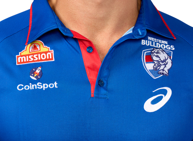Western Bulldogs 2025 Asics First Nations Media Polo - Mens