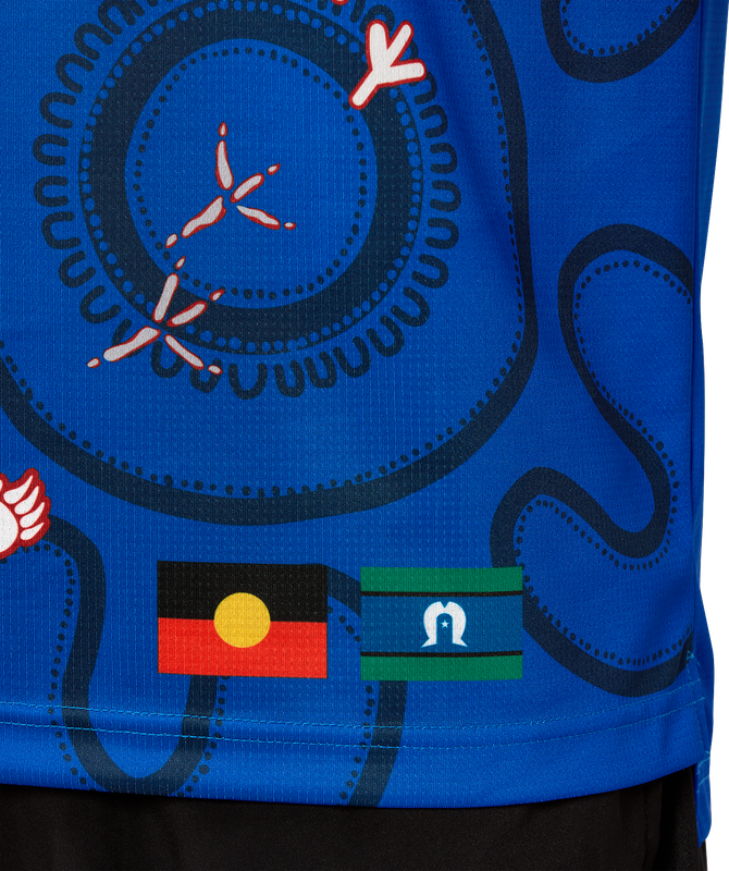 Western Bulldogs 2025 Asics First Nations Media Polo - Mens