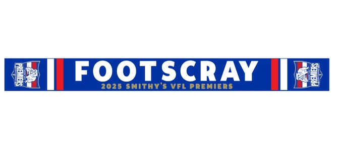 Footscray Bulldogs 2025 VFL Premiers Wool Scarf