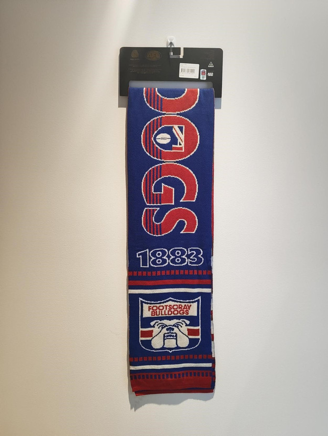 Western Bulldogs Throwback Wool Scarf