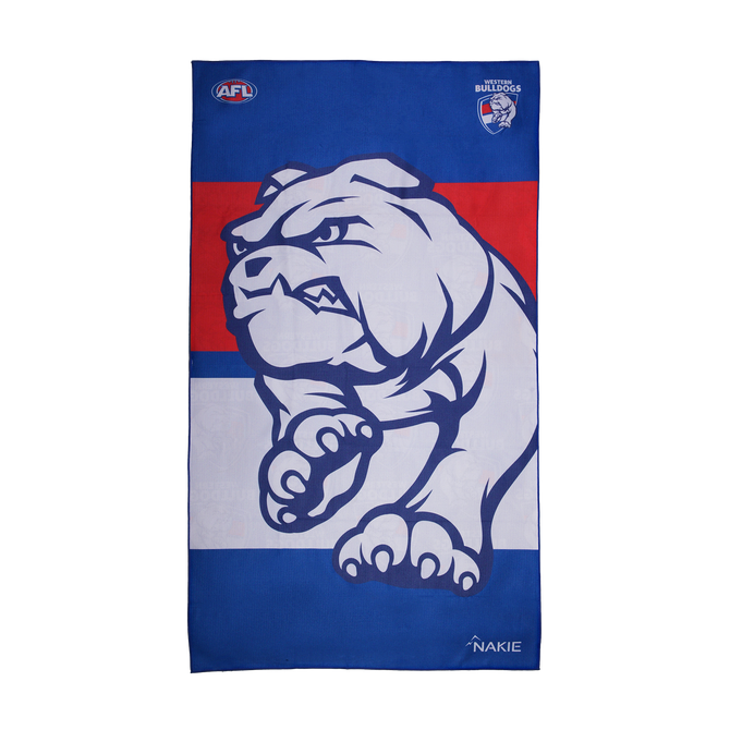Western Bulldogs Nakie Sand Free Beach Towel