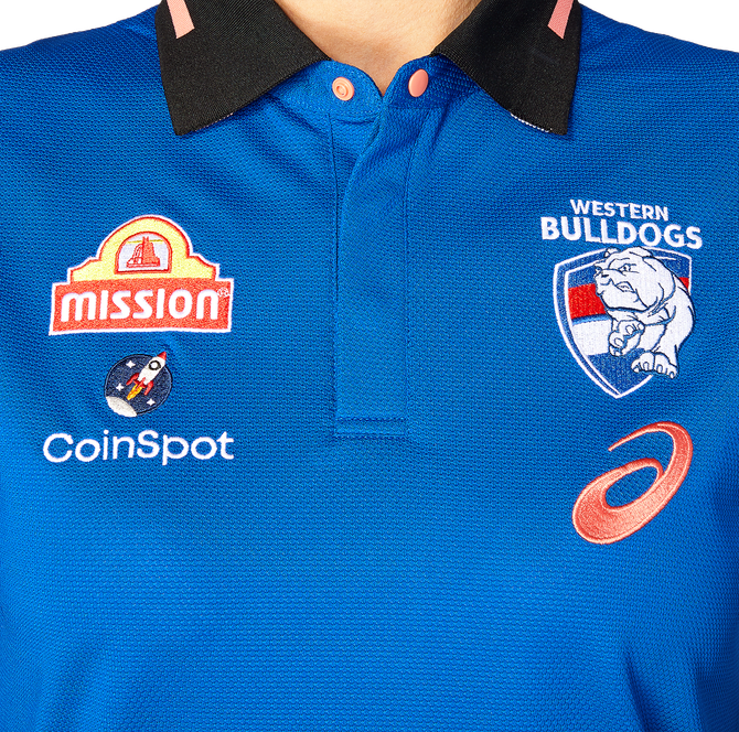 Western Bulldogs Asics 2023 Media Polo - Womens