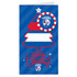 Western Bulldogs Christmas card with badge 2026