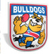 Western Bulldogs Retro Mascot Shaped Cushion