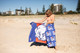 Western Bulldogs Nakie Sand Free Beach Towel