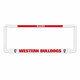 Western Bulldogs Number Plate Surrounds