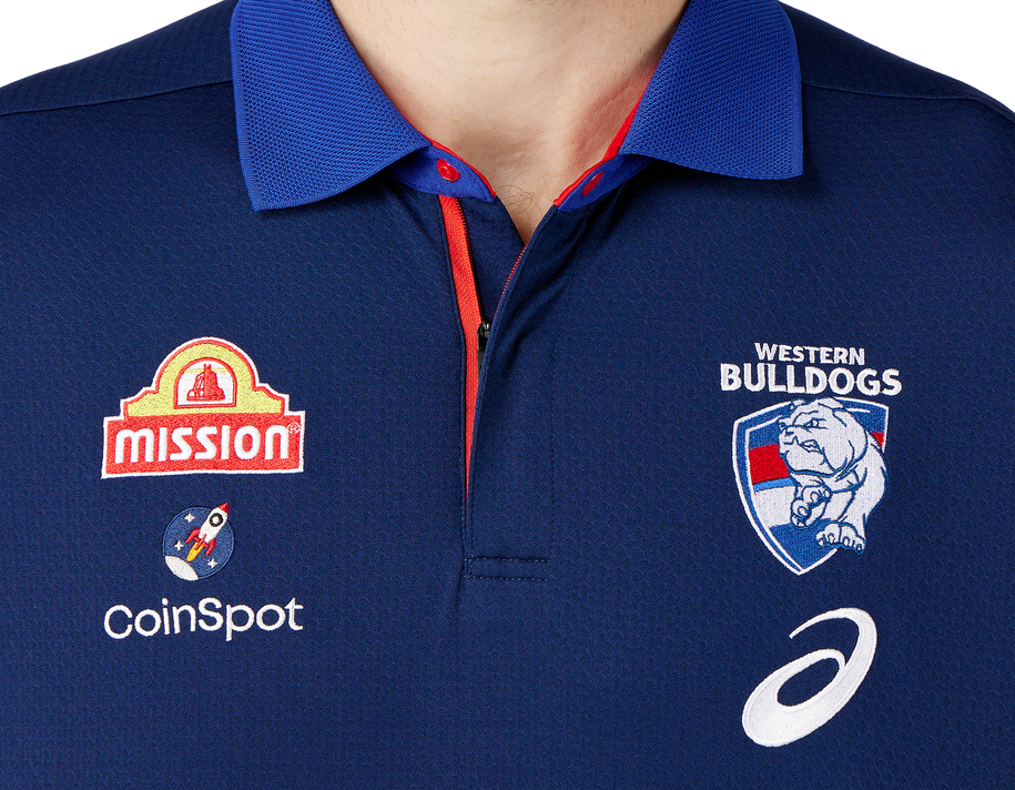 Western Bulldogs Asics 2024 Media Polo - Mens