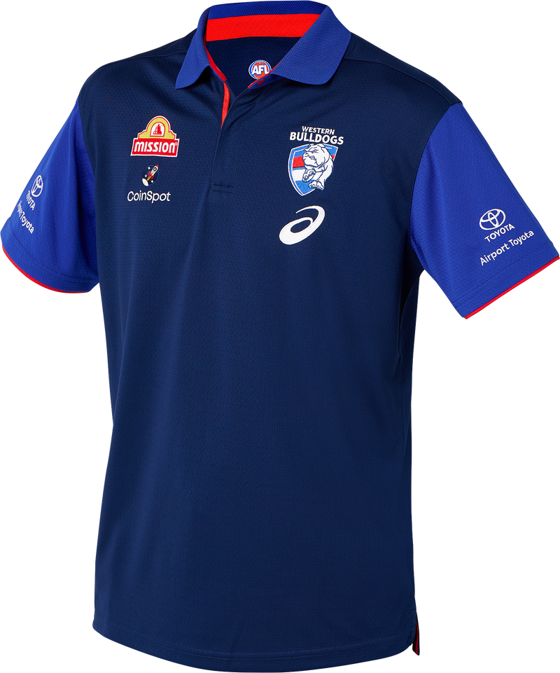 Western Bulldogs Asics 2024 Media Polo - Mens