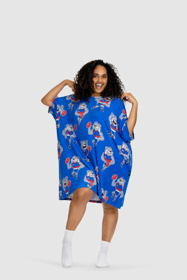 Western Bulldogs 2024 Oodie Sleep Tee