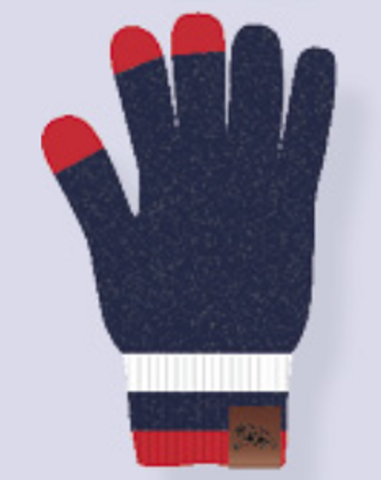 Western Bulldogs Navy Touch Screen Gloves