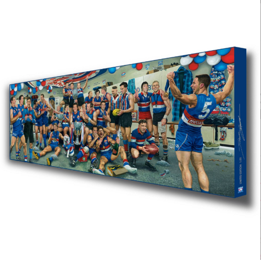 “25 Greatest Bulldogs” by Jamie Cooper Large Canvas
