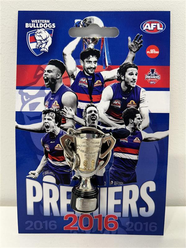 Western Bulldogs 2016 Premiership Anniversary 3D Trophy Keyring