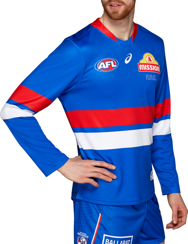 Western Bulldogs Asics 2022 L/S Home Guernsey - Adult