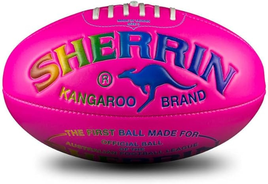 Pink Super Soft Touch Football Size 3 - Rainbow