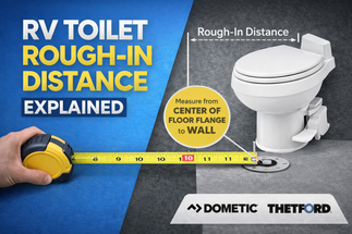 RV Toilet Rough-In Distance Explained (and Why It Matters Before You Buy)
